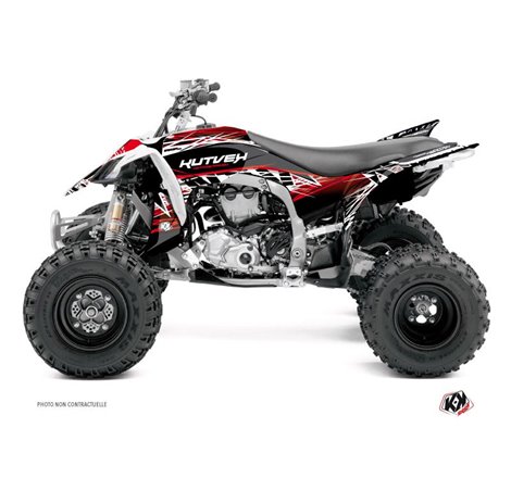 Kit Déco Quad Eraser Yamaha 450 YFZ R Rouge Blanc (2014-2023)