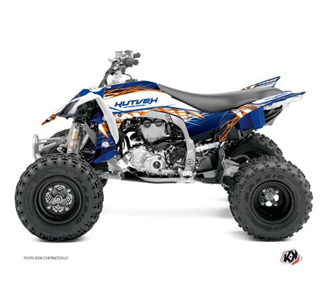 Kit Déco Quad Eraser Yamaha 450 YFZ R Bleu Orange (2014-2023)