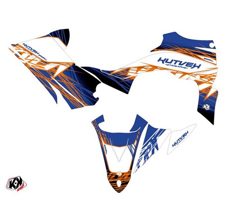 Kit Déco Quad Eraser Yamaha 450 YFZ R Bleu Orange (2014-2023)