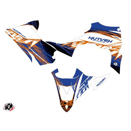 Kit Déco Quad Eraser Yamaha 450 YFZ R Bleu Orange (2014-2023)