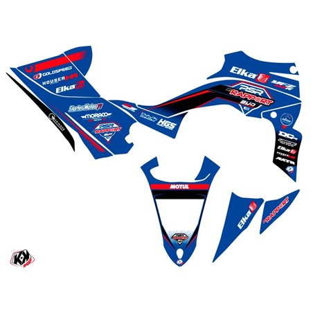Kit Déco Quad Replica By Rapport K20 Yamaha 450 YFZ R Bleu Rouge (2014-2023)
