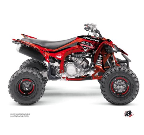Kit Déco Quad Replica By Rapport K20 Yamaha 450 YFZ R Rouge Noir  (2014-2023)