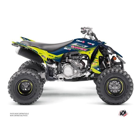 Kit Déco Quad Replica By Rapport K20 Yamaha 450 YFZ R Bleu Jaune (2014-2023)