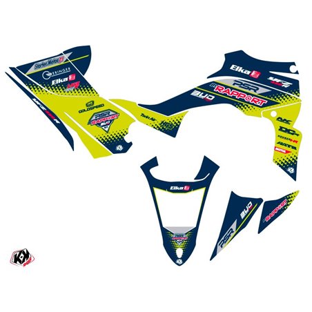 Kit Déco Quad Replica By Rapport K20 Yamaha 450 YFZ R Bleu Jaune (2014-2023)