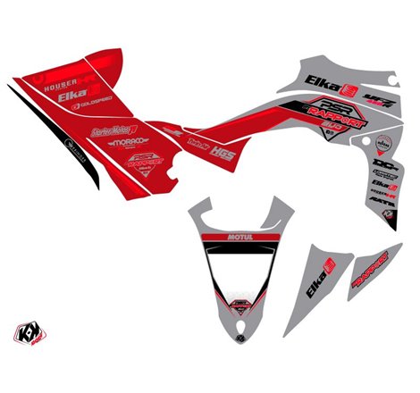 Kit Déco Quad Replica By Rapport K20 Yamaha 450 YFZ R Gris Rouge (2014-2023)