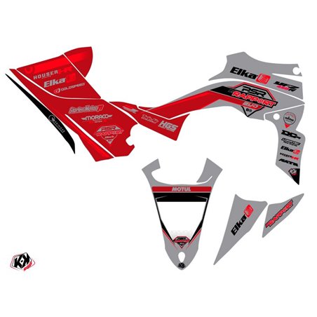 Kit Déco Quad Replica By Rapport K20 Yamaha 450 YFZ R Gris Rouge (2014-2023)