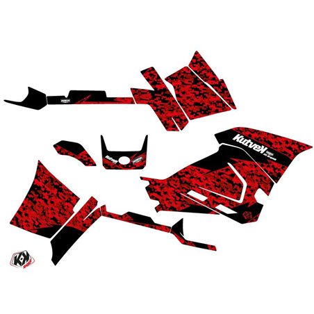 Kit Déco Quad Predator Polaris 570 Sportsman Forest Rouge Noir (2018-2020)