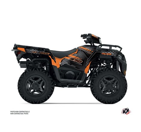 Kit Déco Quad Splinter Polaris 570 Sportsman Noir Orange (2021-2023)