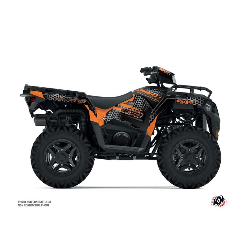 Kit Déco Quad Splinter Polaris 570 Sportsman Noir Orange (2021-2023)