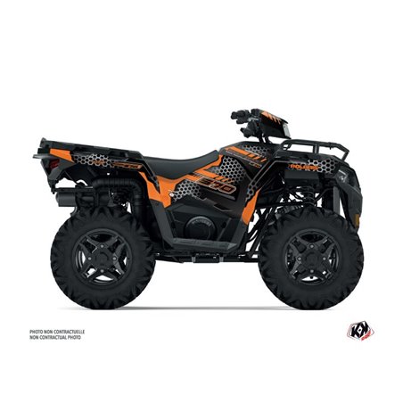 Kit Déco Quad Splinter Polaris 570 Sportsman Noir Orange (2021-2023)