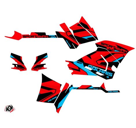 Kit Déco Quad Hidden Polaris 570 Sportsman Forest Rouge Bleu (2021-2023)