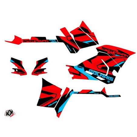 Kit Déco Quad Hidden Polaris 570 Sportsman Forest Rouge Bleu (2021-2023)