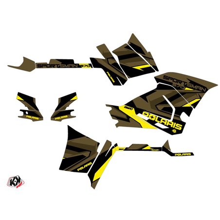 Kit Déco Quad Hidden Polaris 570 Sportsman Forest Vert Jaune (2021-2023)