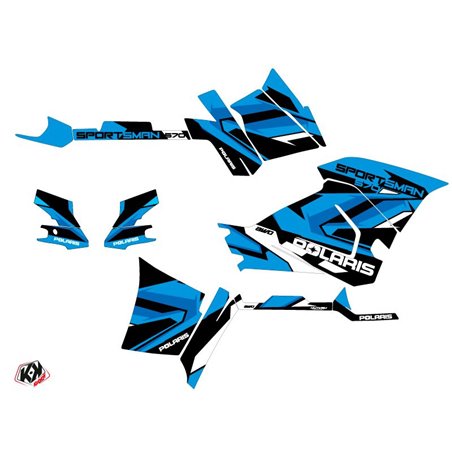 Kit Déco Quad Hidden Polaris 570 Sportsman Forest Bleu Blanc (2021-2023)