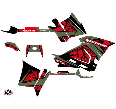 Kit Déco Quad Spin Polaris 570 Sportsman Forest Rouge (2021-2023)