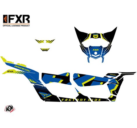 Kit Déco SSV FXR N1 Can Am Maverick X3 MAX Bleu (2017-2023)