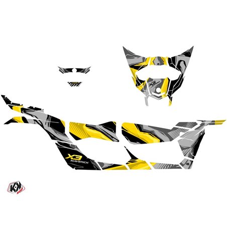 Kit Déco SSV Kliff Can Am Maverick X3 MAX Jaune (2017-2023)