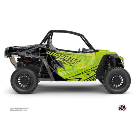 Kit Déco SSV Requiem Arctic Cat Textron Wildcat XX Noir Vert FULL (2017-2023)