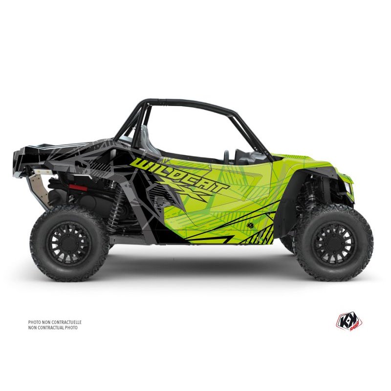 Kit Déco SSV Requiem Arctic Cat Textron Wildcat XX Noir Vert FULL (2017-2023)