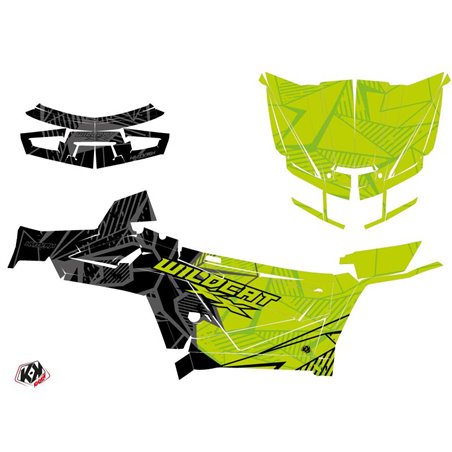 Kit Déco SSV Requiem Arctic Cat Textron Wildcat XX Noir Vert FULL (2017-2023)