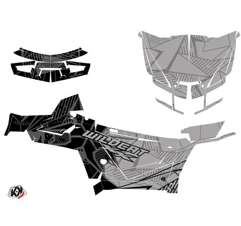 Kit Déco SSV Requiem Arctic Cat Textron Wildcat XX Noir Gris FULL (2017-2023)