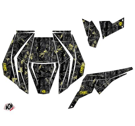 Kit Déco SSV Camo Can Am Maverick Noir Jaune (2013-2017)