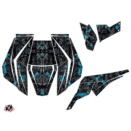 Kit Déco SSV Camo Can Am Maverick Noir Bleu (2013-2017)