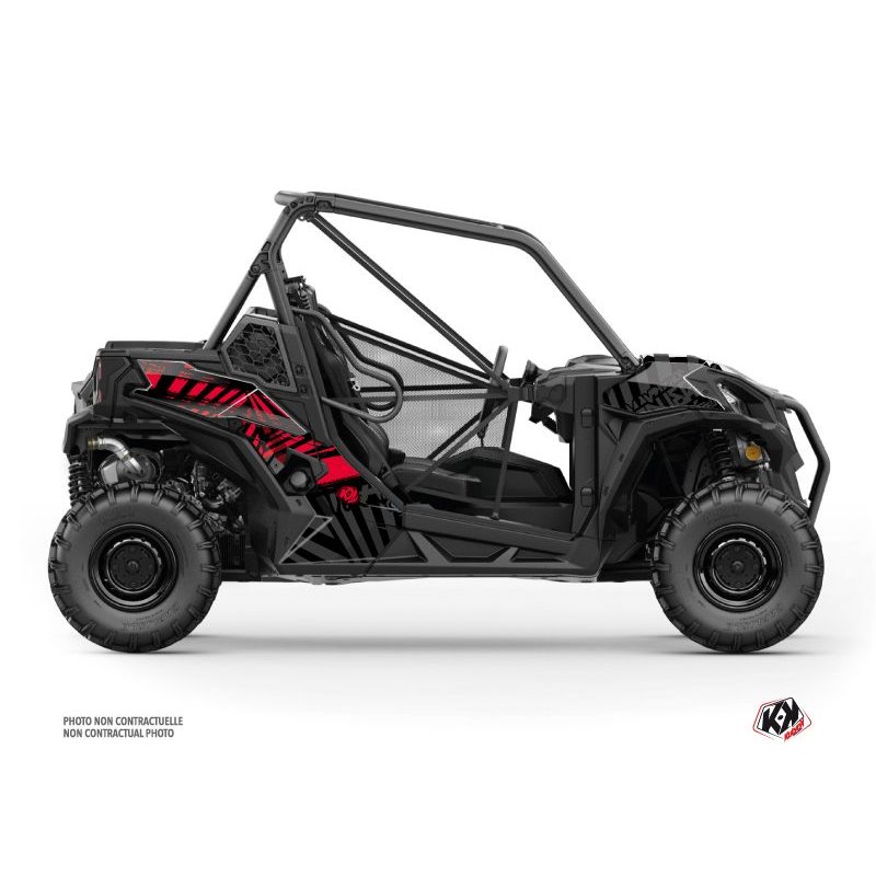 Kit Déco SSV Kollector Can Am Maverick Trail Noir Rouge (2018-2023)