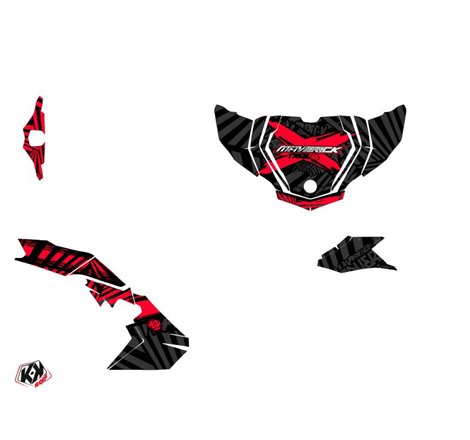 Kit Déco SSV Kollector Can Am Maverick Trail Noir Rouge (2018-2023)