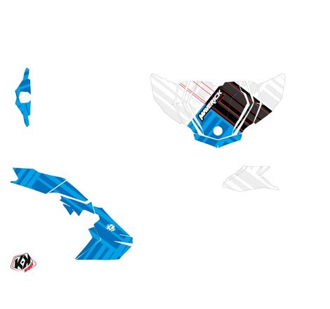 Kit Déco SSV Kinetik Can Am Maverick Trail Blanc Bleu (2018-2023)