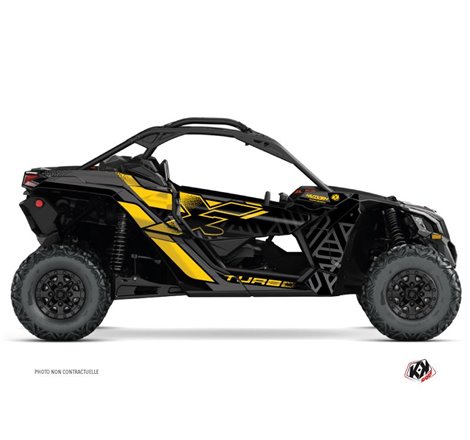 Kit Déco SSV Alpha Can Am Maverick X3 Noir Jaune (2017-2023)