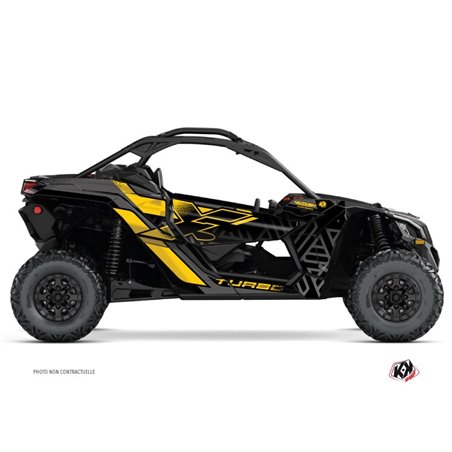 Kit Déco SSV Alpha Can Am Maverick X3 Noir Jaune (2017-2023)