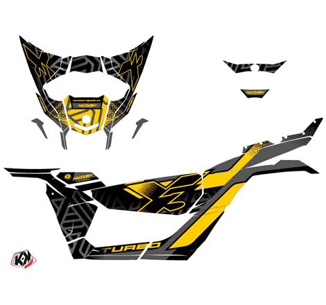 Kit Déco SSV Alpha Can Am Maverick X3 Noir Jaune (2017-2023)