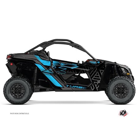 Kit Déco SSV Alpha Can Am Maverick X3 Noir Bleu (2017-2023)