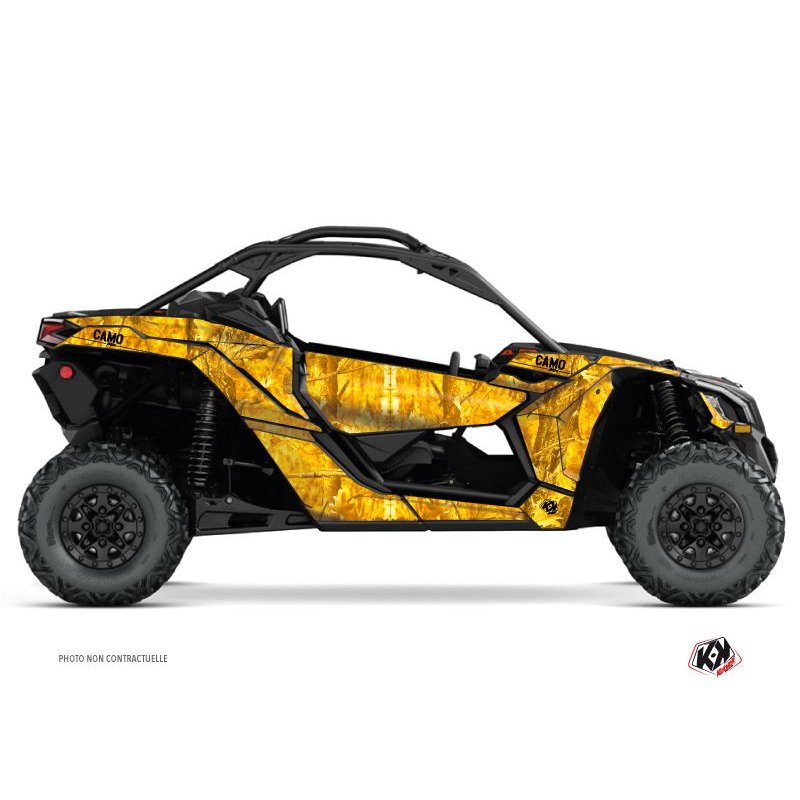 Kit Déco SSV Camo Can Am Maverick X3 Jaune (2017-2023)