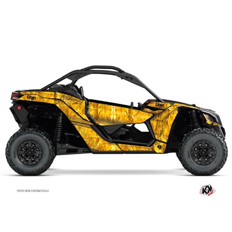 Kit Déco SSV Camo Can Am Maverick X3 Jaune (2017-2023)