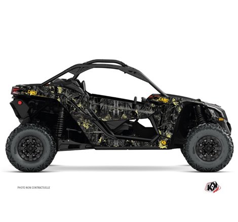 Kit Déco SSV Camo Can Am Maverick X3 Noir Jaune (2017-2023)