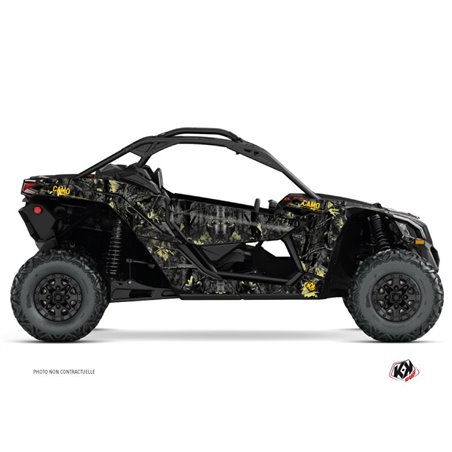 Kit Déco SSV Camo Can Am Maverick X3 Noir Jaune (2017-2023)