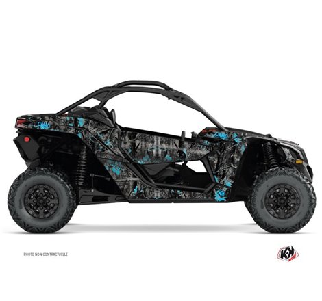 Kit Déco SSV Camo Can Am Maverick X3 Noir Bleu (2017-2023)