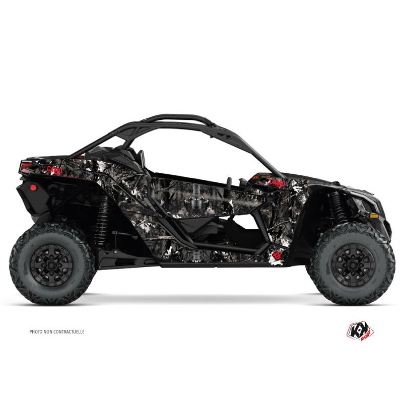 Kit Déco SSV Camo Can Am Maverick X3 Noir Blanc (2017-2023)