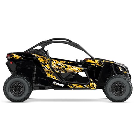 Kit Déco SSV Predator Can Am Maverick X3 Noir Jaune (2017-2023)