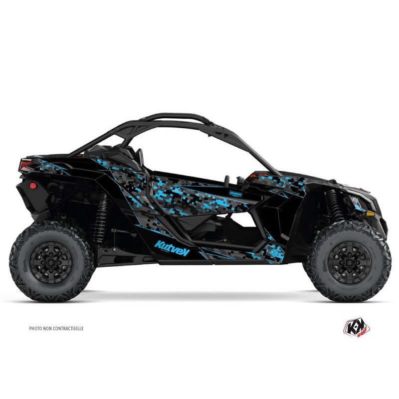 Kit Déco SSV Predator Can Am Maverick X3 Noir Bleu (2017-2023)