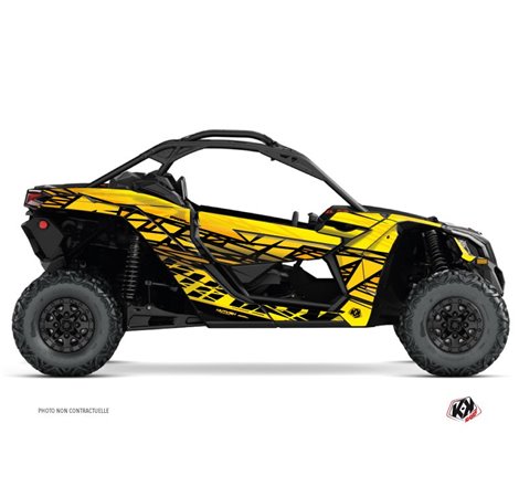 Kit Déco SSV Eraser Can Am Maverick X3 Jaune (2017-2023)