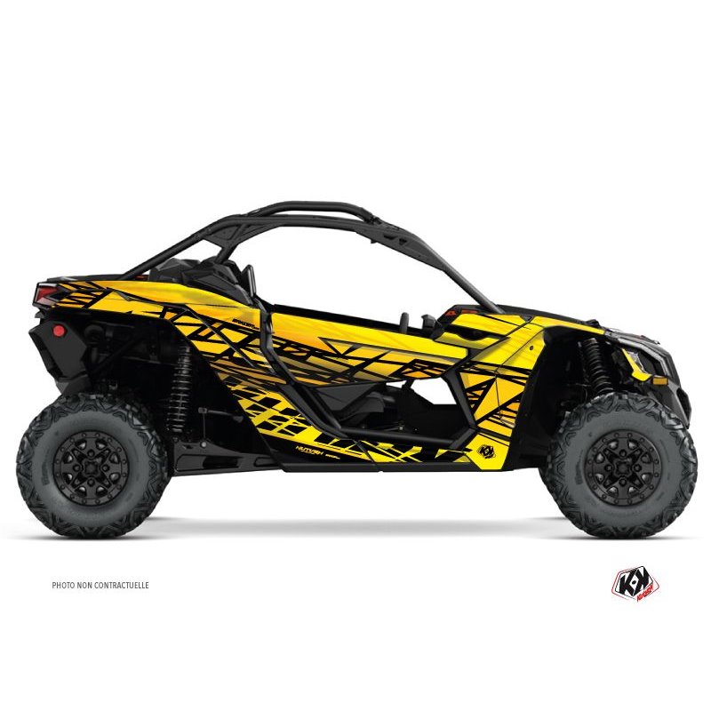 Kit Déco SSV Eraser Can Am Maverick X3 Jaune (2017-2023)