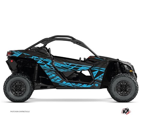 Kit Déco SSV Eraser Can Am Maverick X3 Noir Bleu (2017-2023)