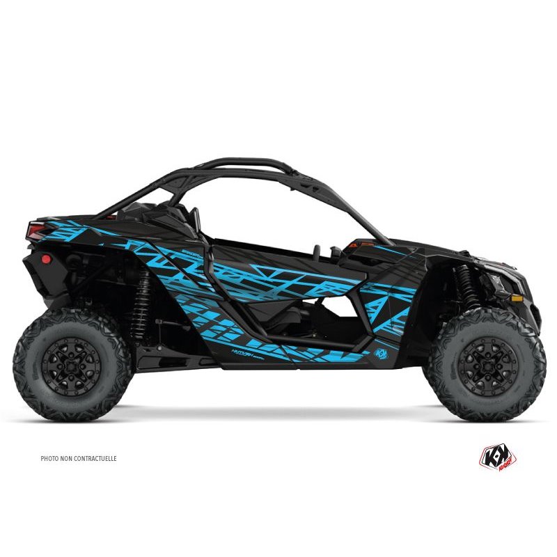 Kit Déco SSV Eraser Can Am Maverick X3 Noir Bleu (2017-2023)