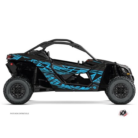 Kit Déco SSV Eraser Can Am Maverick X3 Noir Bleu (2017-2023)