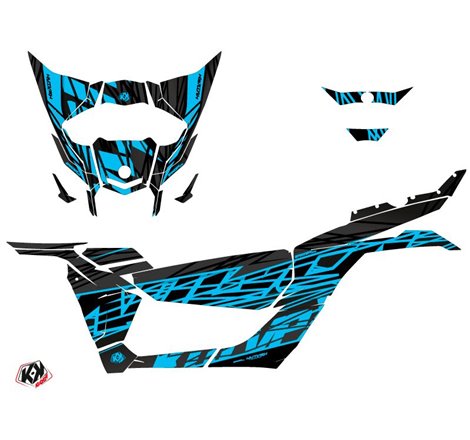 Kit Déco SSV Eraser Can Am Maverick X3 Noir Bleu (2017-2023)