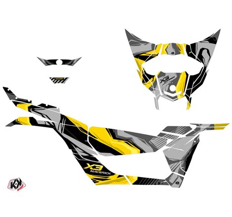 Kit Déco SSV Kliff Can Am Maverick X3 Jaune (2017-2023)