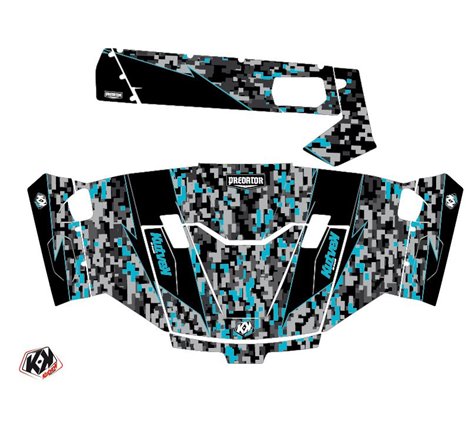 Kit Déco SSV Predator CF Moto U Force 800 Noir Turquoise (2013-2023)